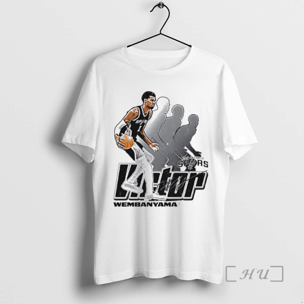 Officials Victor Wembanyama San Antonio Spurs Retro - Adult & Kids T-Shirts, Sweatshirts & Hoodies apparel design preview 1