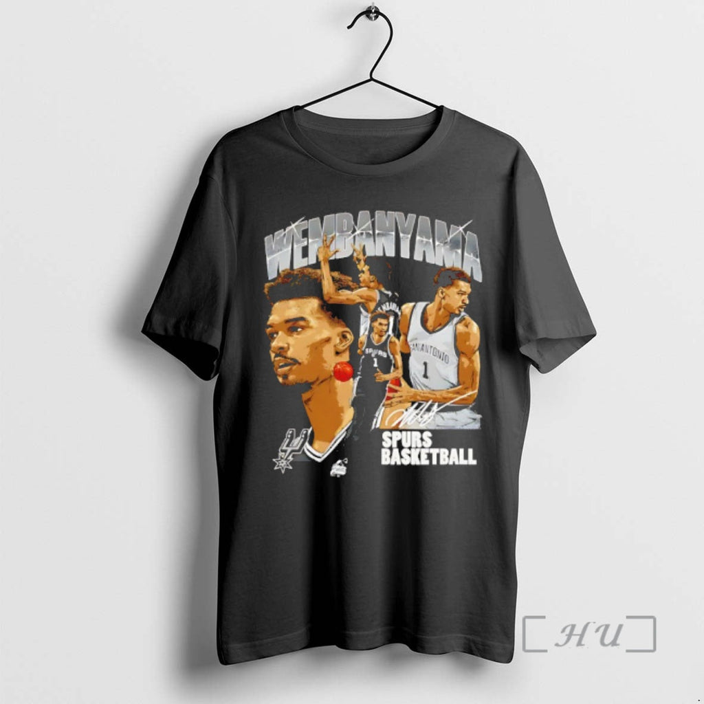 Officials Victor Wembanyama San Antonio Spurs Player - Adult & Kids T-Shirts, Sweatshirts & Hoodies apparel design preview 1