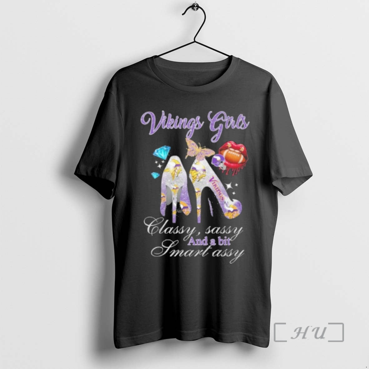Officials Vikings Fires High Heels Classy Sassy Bit - Adult & Kids T-Shirts, Sweatshirts & Hoodies apparel design preview 1