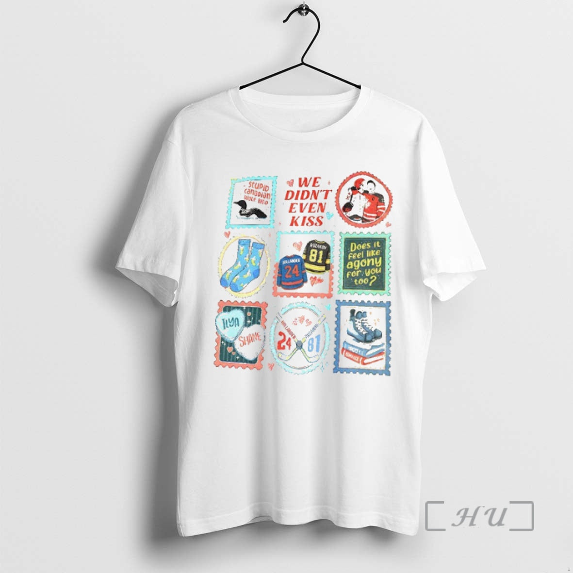 Officials Vintage Hollander Rozanov Hockey Stamp - Adult & Kids T-Shirts, Sweatshirts & Hoodies apparel design preview 1