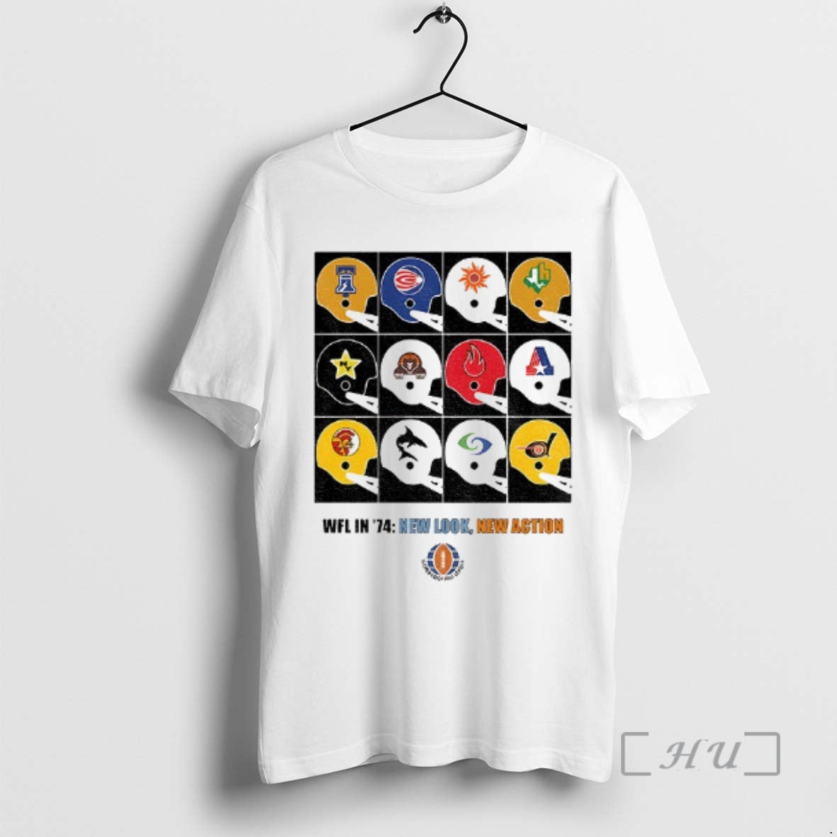 Officials Wfl 74 New Action Helmet World Football - Adult & Kids T-Shirts, Sweatshirts & Hoodies apparel design preview 1