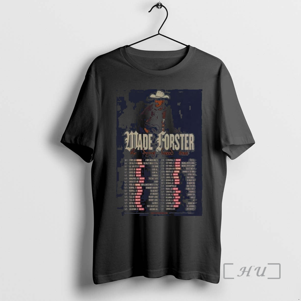 Officials Wade Forster 2026 Dying Breed Tour - Adult & Kids T-Shirts, Sweatshirts & Hoodies apparel design preview 1