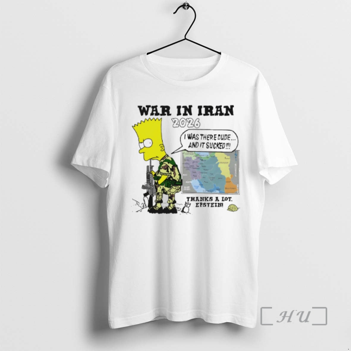 Officials War In Iran Thanks A Lot Epstein Cartoon - Adult & Kids T-Shirts, Sweatshirts & Hoodies apparel design preview 1