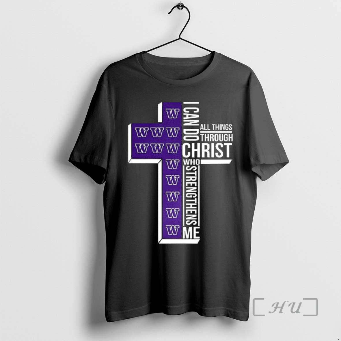 Officials Washington Huskies Ncaa I Can Do All Things - Adult & Kids T-Shirts, Sweatshirts & Hoodies apparel design preview 1