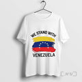 Officials We Stand Venezuela Flag - Adult & Kids T-Shirts, Sweatshirts & Hoodies apparel design preview 1