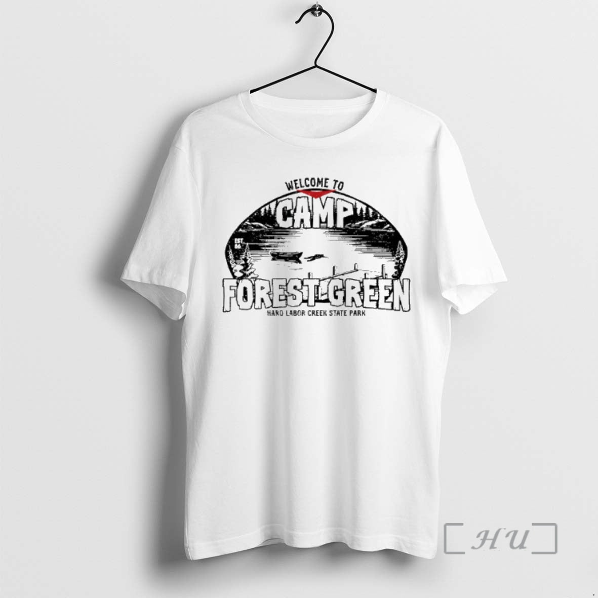 Officials Welcome Camp Forest Green Hard Labor Creek - Adult & Kids T-Shirts, Sweatshirts & Hoodies apparel design preview 1