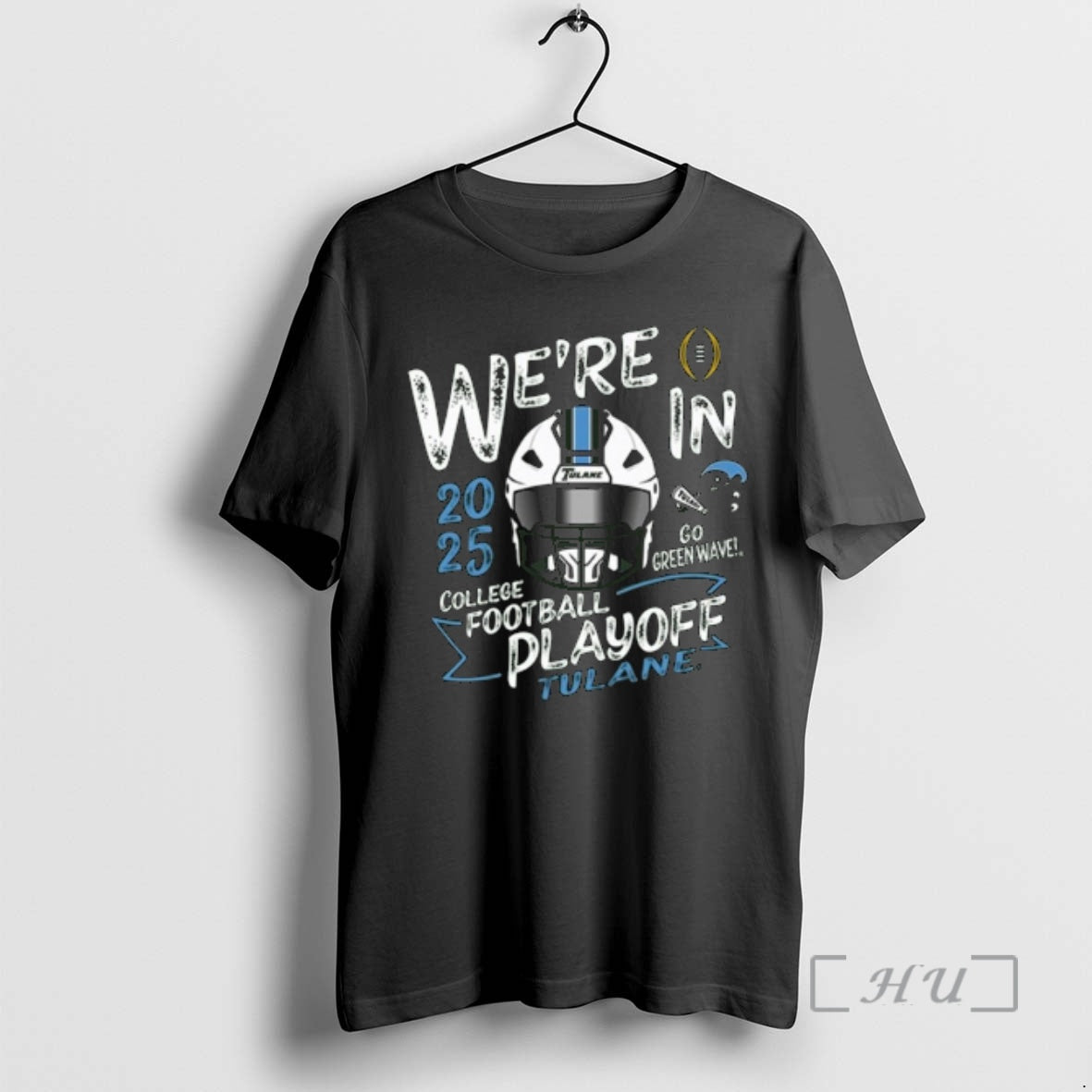 Officials Were Tulane Green Wave 2025 Cfp Bound Go - Adult & Kids T-Shirts, Sweatshirts & Hoodies apparel design preview 1