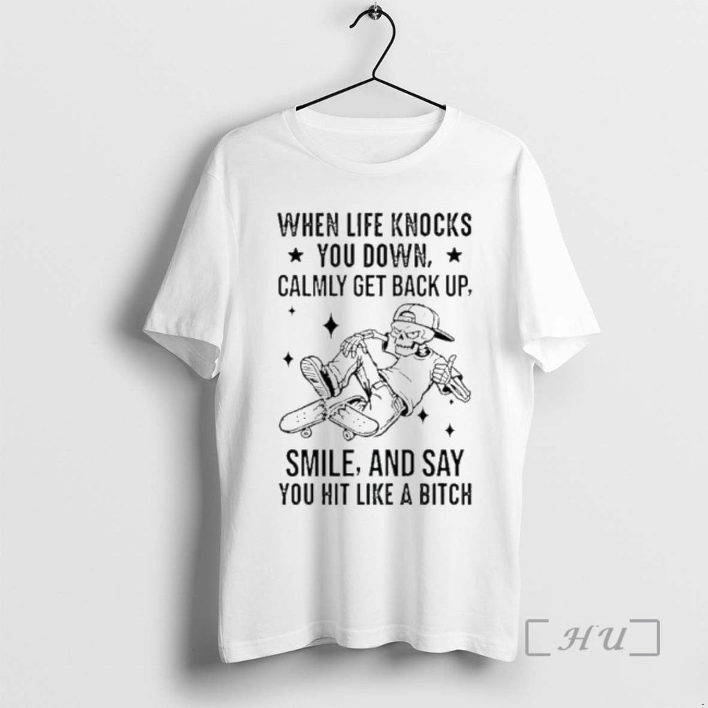 Officials When Life Knocks You Down Calmly Get Back - Adult & Kids T-Shirts, Sweatshirts & Hoodies apparel design preview 1