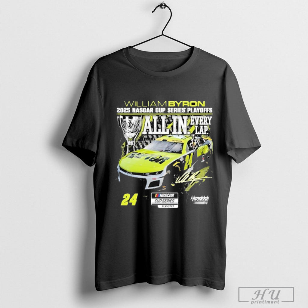 Officials William Byron Checkered Flag Sports 2025 - Adult & Kids T-Shirts, Sweatshirts & Hoodies apparel design preview 1