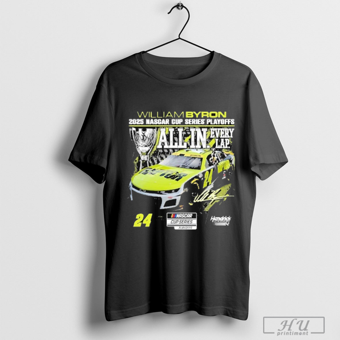 Officials William Byron Checkered Flag Sports 2025 - Adult & Kids T-Shirts, Sweatshirts & Hoodies apparel design preview 1
