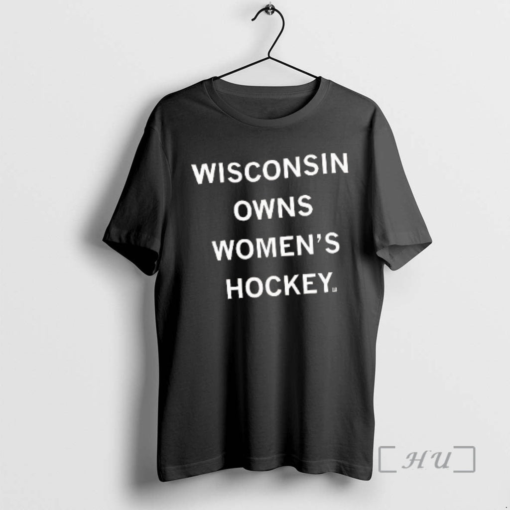 Officials Wisconsin Owns Womens Hockey Letter - Adult & Kids T-Shirts, Sweatshirts & Hoodies apparel design preview 1