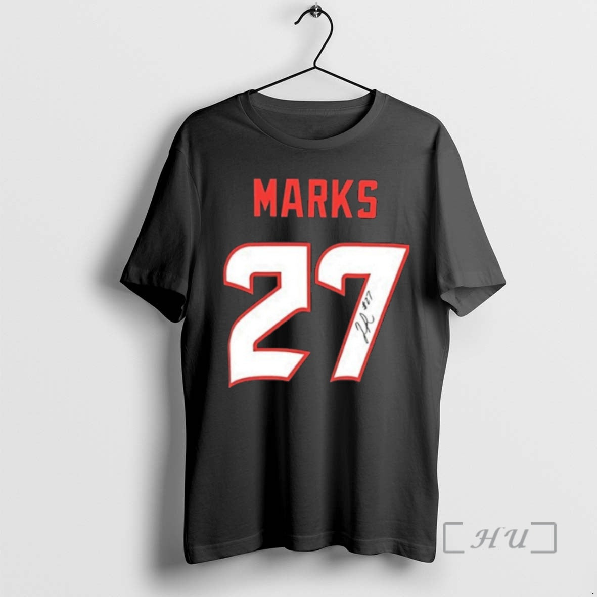 Officials Woody Marks 27 Houston Texans Football - Adult & Kids T-Shirts, Sweatshirts & Hoodies apparel design preview 1