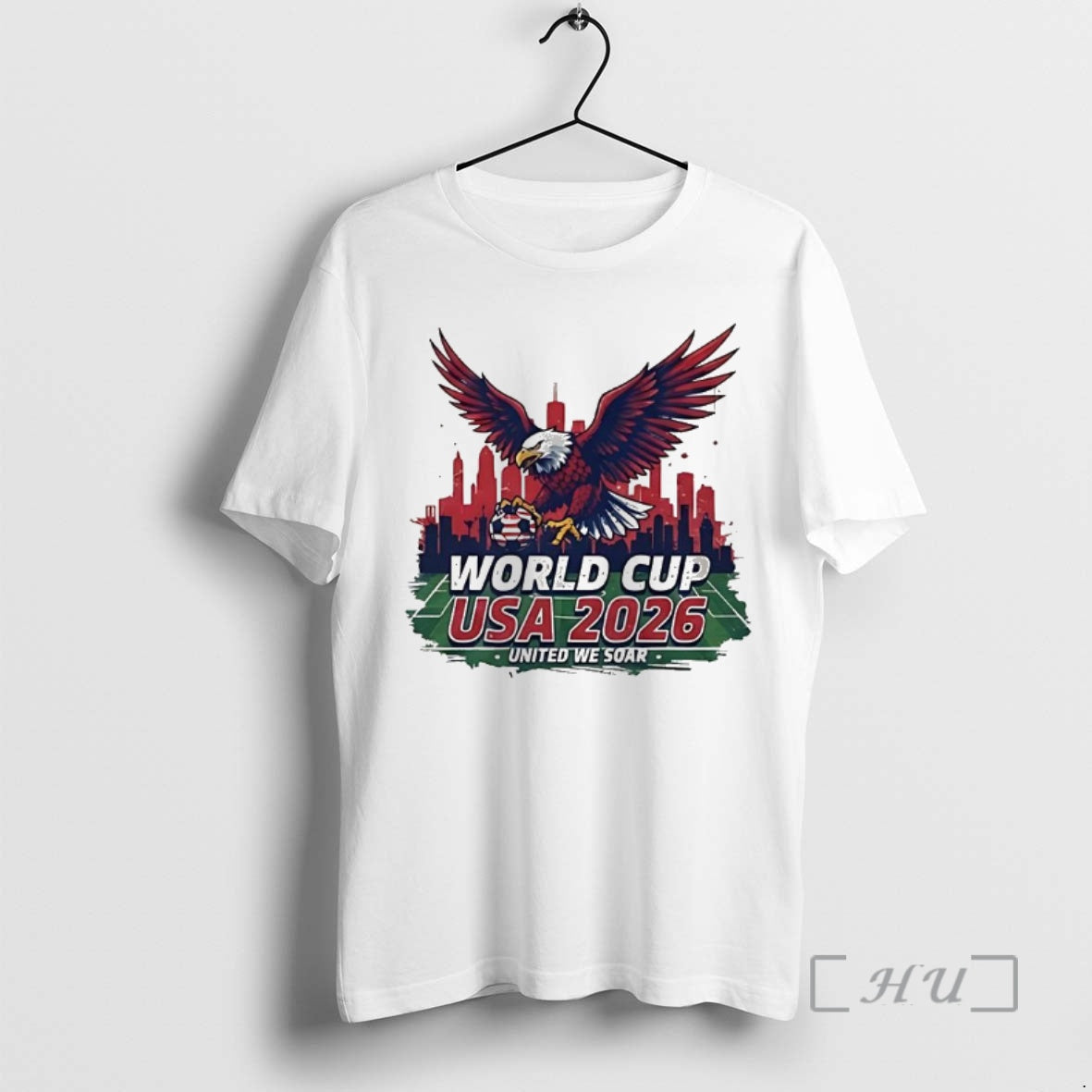 Officials World Cup Usa 2026 Bald Eagle Soccer United - Adult & Kids T-Shirts, Sweatshirts & Hoodies apparel design preview 1