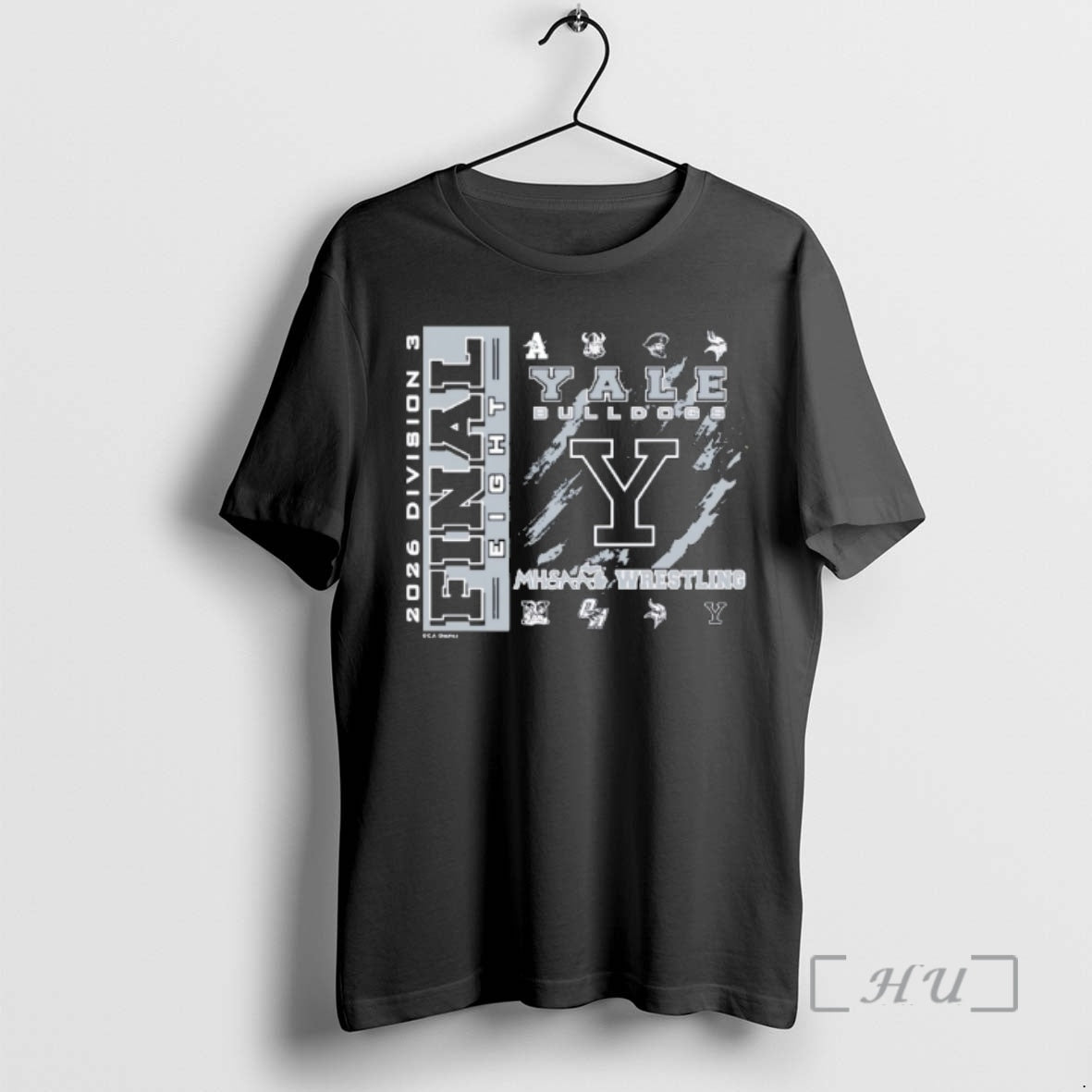 Officials Yale Bulldogs 2026 Mhsaa Team Wrestling - Adult & Kids T-Shirts, Sweatshirts & Hoodies apparel design preview 1