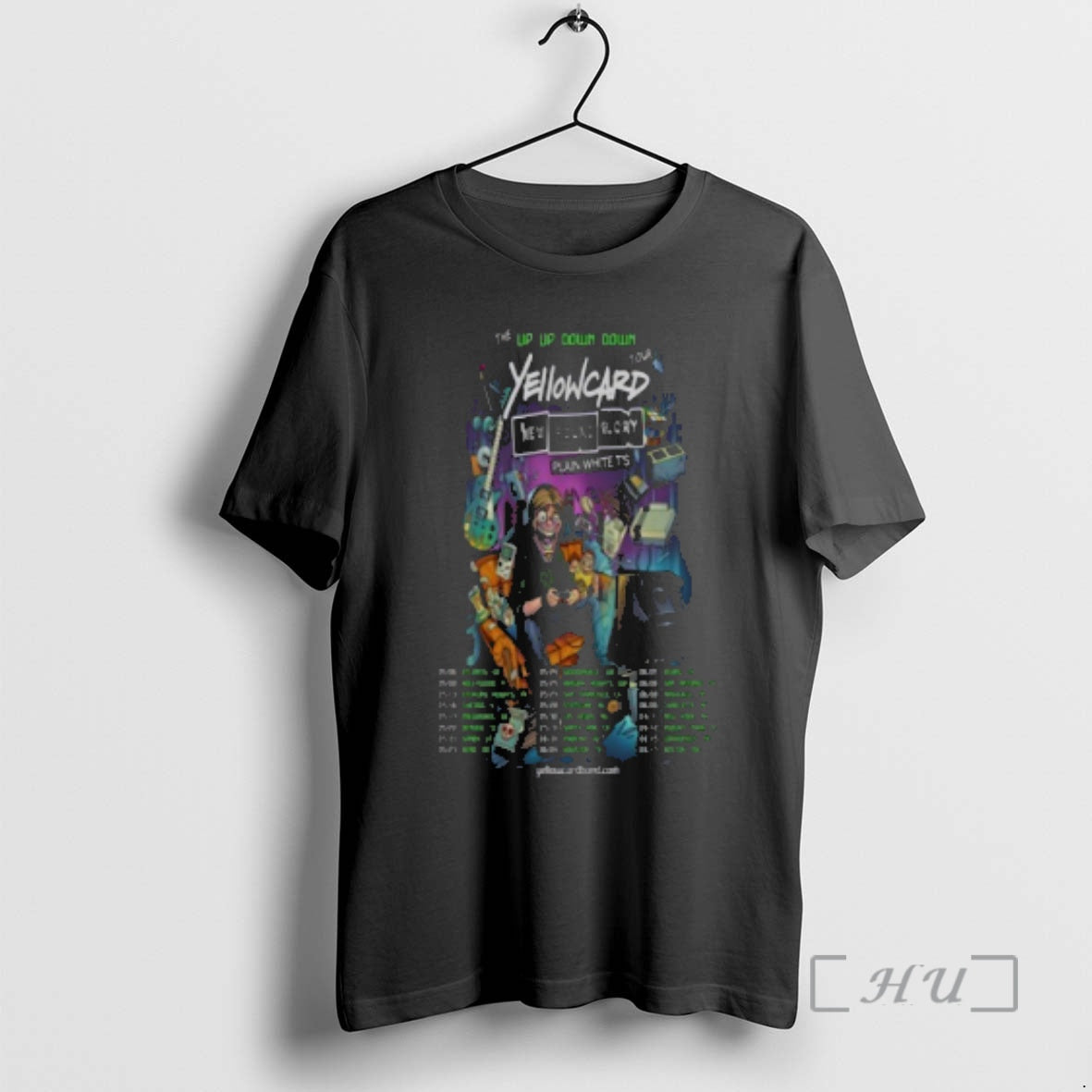 Officials Yellowcard 2026 Up Down Tour - Adult & Kids T-Shirts, Sweatshirts & Hoodies apparel design preview 1