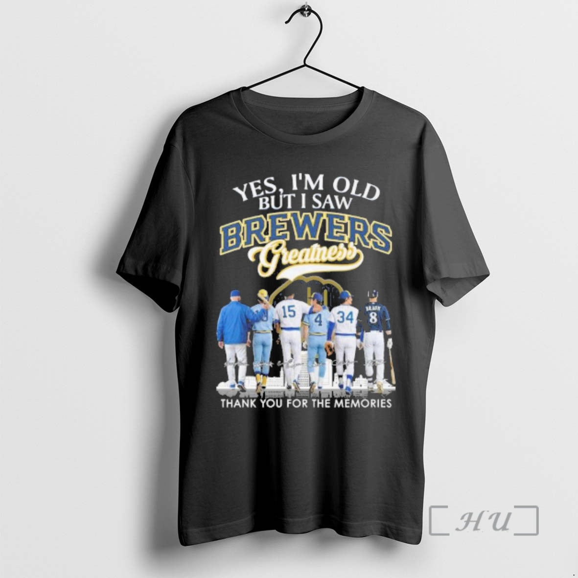Officials Yes Im Old But I Saw Milwaukee Brewers - Adult & Kids T-Shirts, Sweatshirts & Hoodies apparel design preview 1