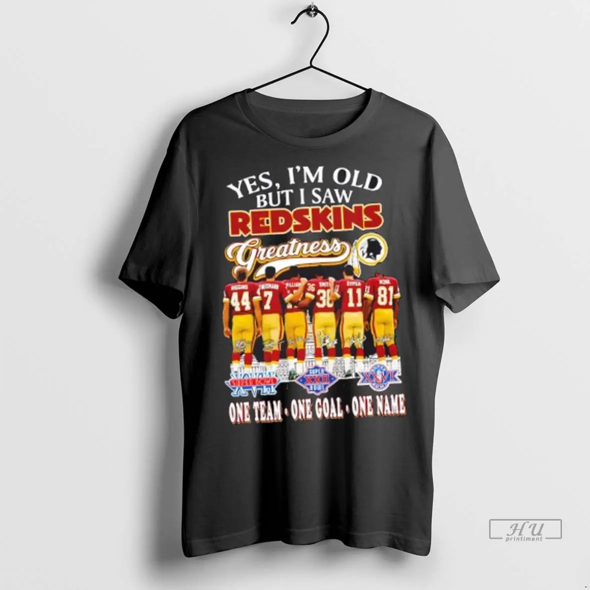 Officials Yes Im Old But I Saw Washington Redskins - Adult & Kids T-Shirts, Sweatshirts & Hoodies apparel design preview 1