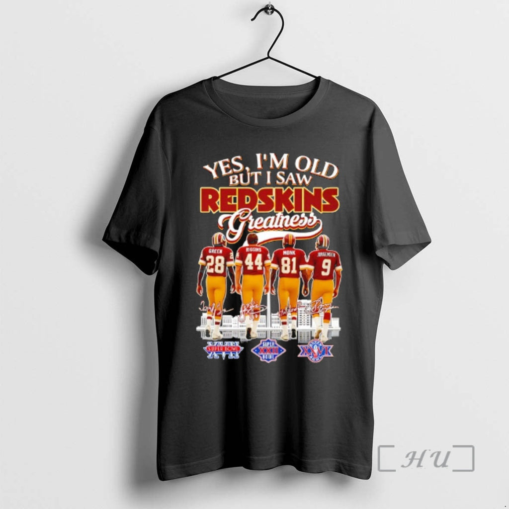 Officials Yes Im Old But I Saw Washington Redskins - Adult & Kids T-Shirts, Sweatshirts & Hoodies apparel design preview 1
