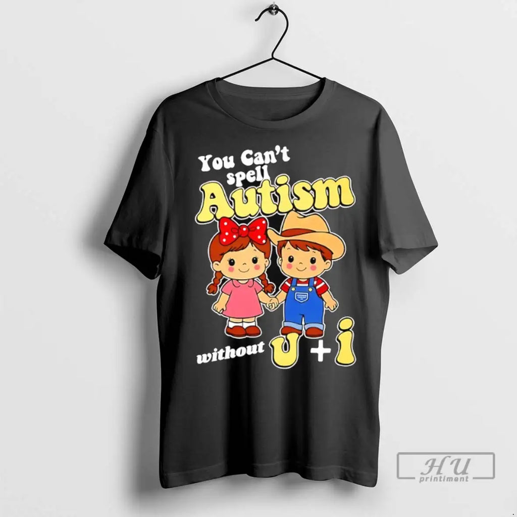 Officials You Cant Spell Autism Without U And I - Adult & Kids T-Shirts, Sweatshirts & Hoodies apparel design preview 1