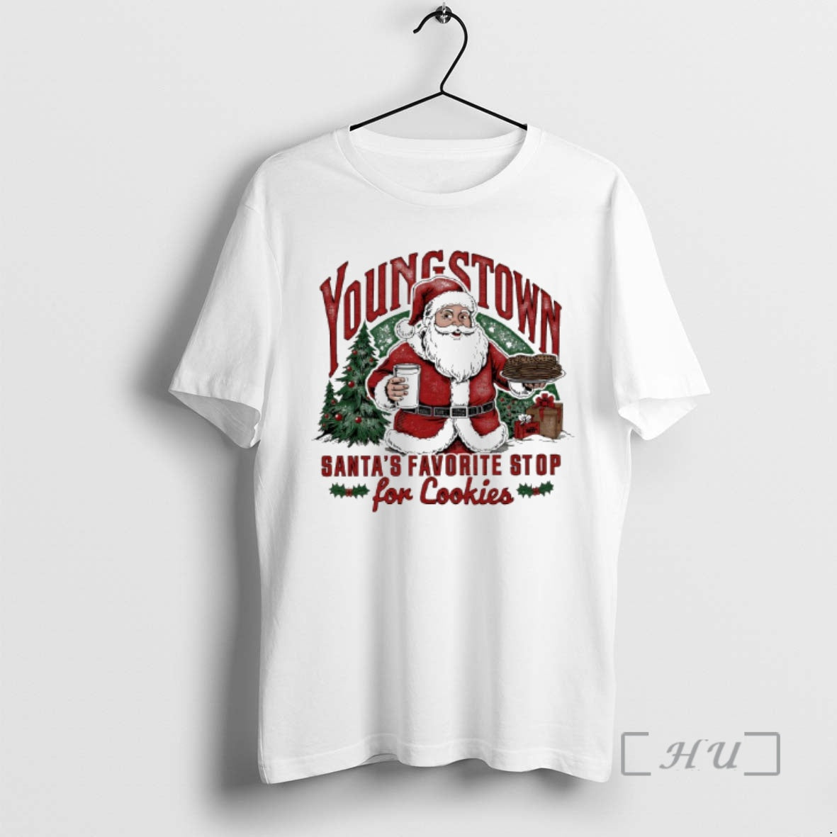Officials Youngstown Santas Favorite Stop Cookies - Adult & Kids T-Shirts, Sweatshirts & Hoodies apparel design preview 1