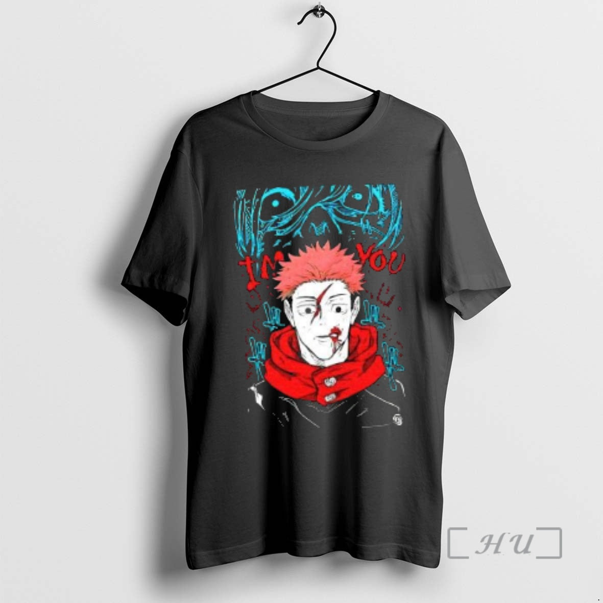 Officials Yuji Itadori Jujutsu Kaisen Anime Im You - Adult & Kids T-Shirts, Sweatshirts & Hoodies apparel design preview 1