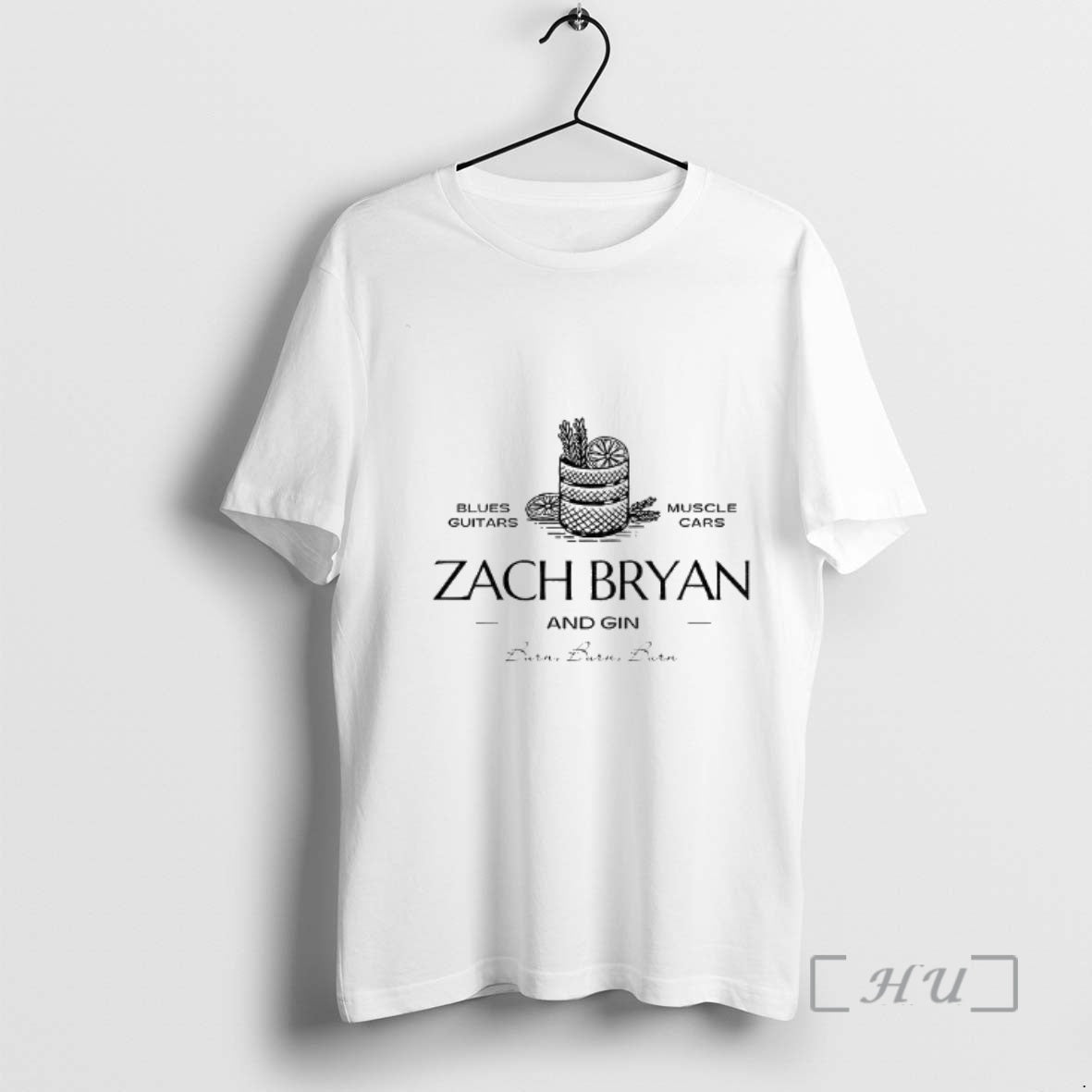 Officials Zach Bryan Gin Burn Burncountry Music - Adult & Kids T-Shirts, Sweatshirts & Hoodies apparel design preview 1