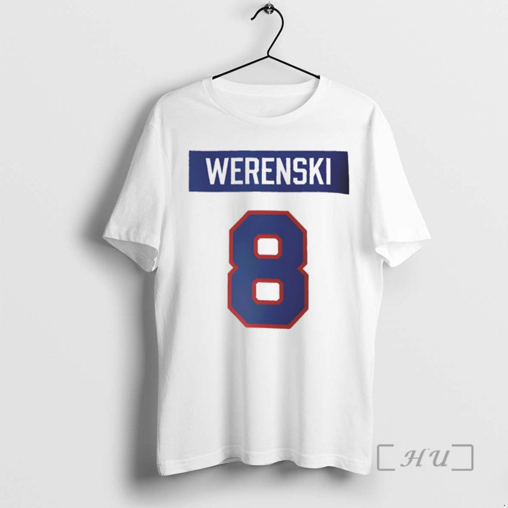Officials Zach Werenski 8 American Hockey Monsters - Adult & Kids T-Shirts, Sweatshirts & Hoodies apparel design preview 1