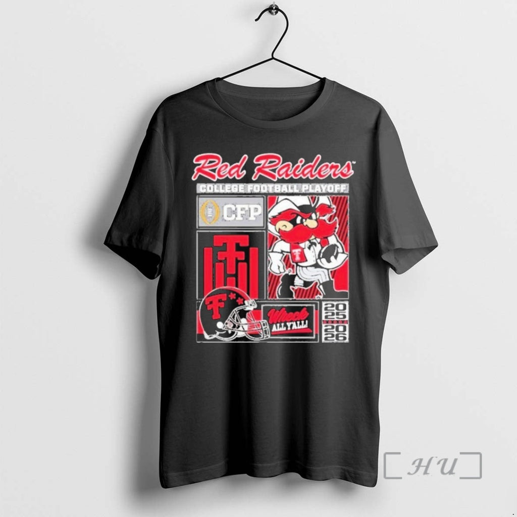 Officials Texas Tech Red Raiders Cfp Wreck All Yall - Adult & Kids T-Shirts, Sweatshirts & Hoodies apparel design preview 1
