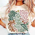 Oh Come Let Us Adore Him Jesus Boho Tree Hand Drawn - Adult & Kids T-Shirts, Sweatshirts & Hoodies apparel design preview 1