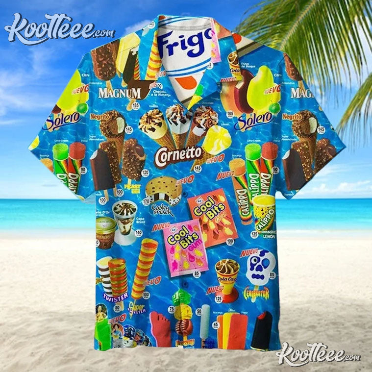 Oh Those Old Summers Ice Creams Unisex Hawaiian - Adult & Kids T-Shirts, Sweatshirts & Hoodies apparel design preview 1