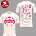 Oklahoma Sooners Fight Cancer 2026 Faith Hope - Adult & Kids T-Shirts, Sweatshirts & Hoodies apparel design preview 1