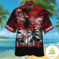 Oklahoma Sooners Hawaiian Aloha Short Sleeve Button - Adult & Kids T-Shirts, Sweatshirts & Hoodies apparel design preview 1
