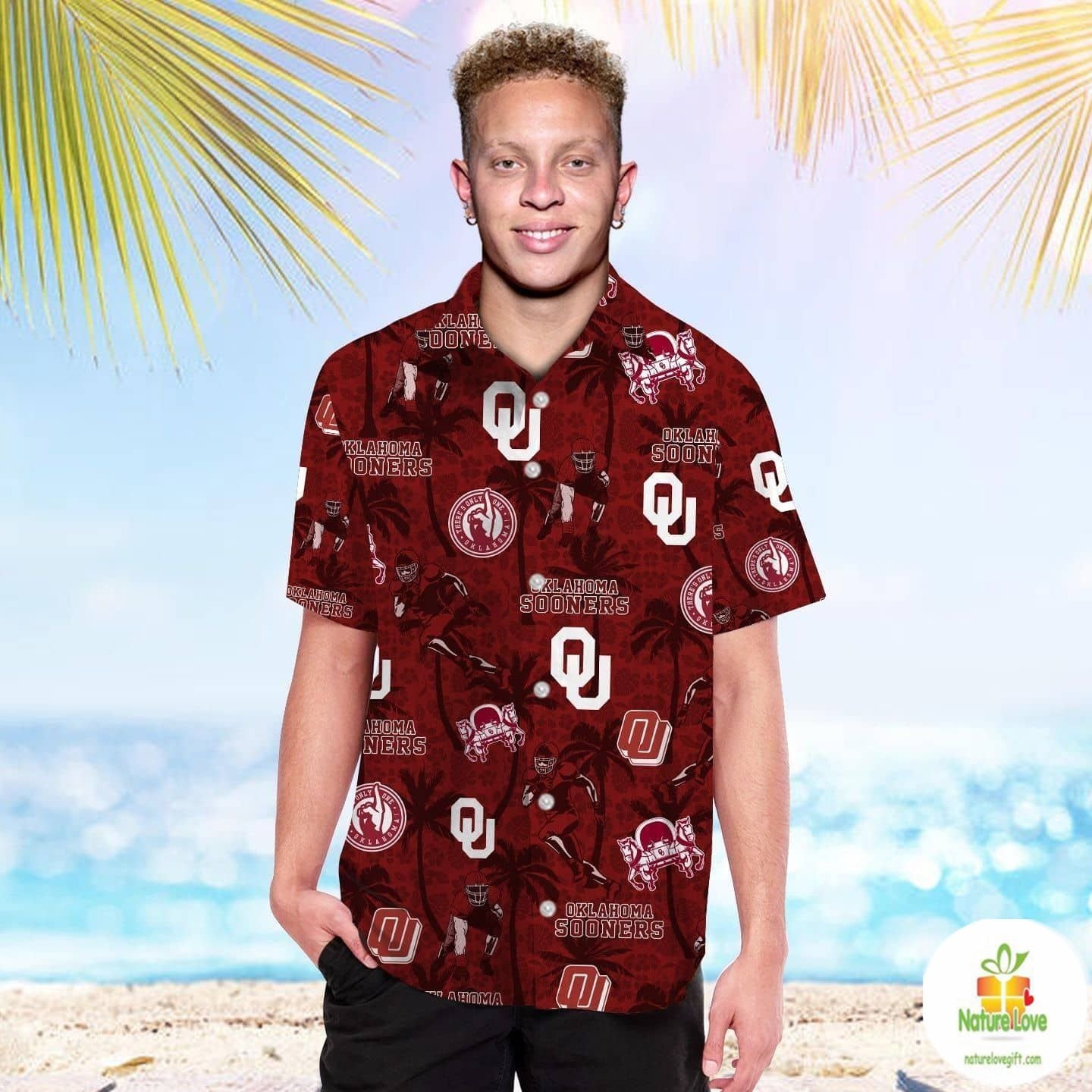 Personalized Oklahoma Sooners Hawaiian - Adult & Kids T-Shirts, Sweatshirts & Hoodies apparel design preview 1