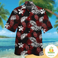 Oklahoma Sooners Hawaiian Tropical Aloha Button Up - Adult & Kids T-Shirts, Sweatshirts & Hoodies apparel design preview 1