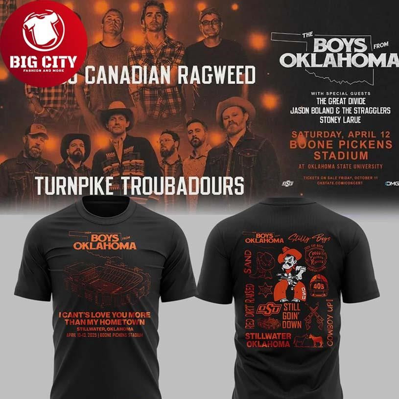 Oklahoma State Cowboys Cross Canadian Ragweed 2026 - Adult & Kids T-Shirts, Sweatshirts & Hoodies apparel design preview 1