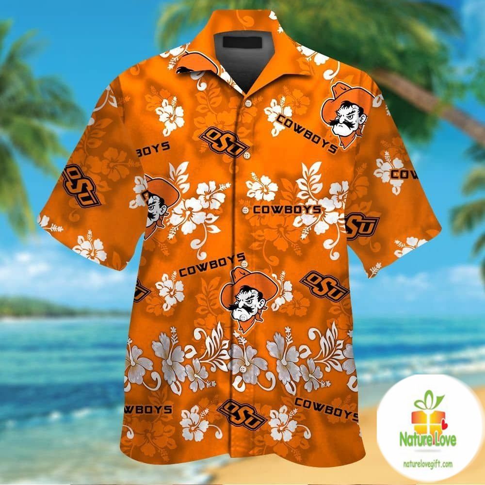 Oklahoma State Cowboys Short Sleeve Button Up - Adult & Kids T-Shirts, Sweatshirts & Hoodies apparel design preview 1