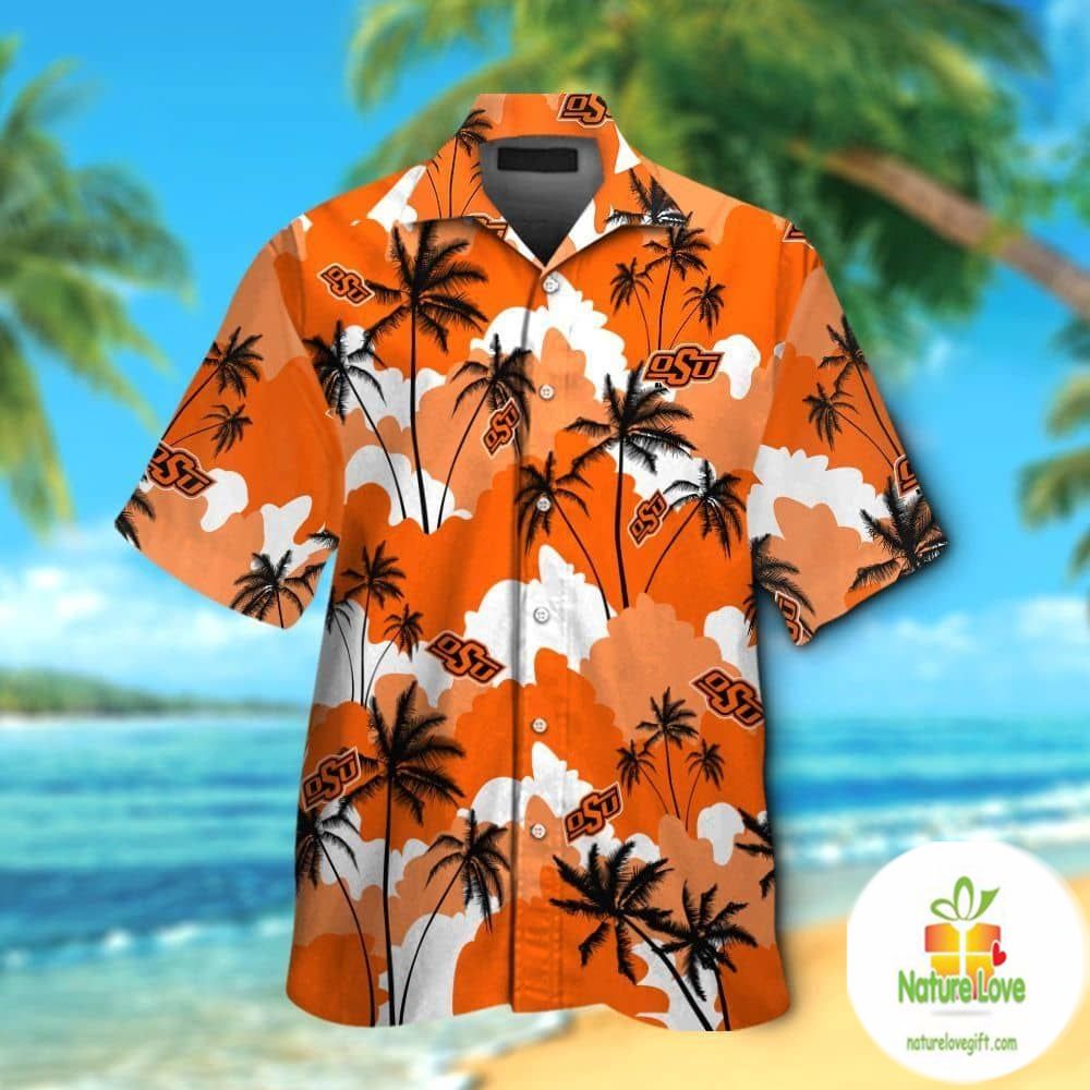Oklahoma State Cowboys Hawaiian Short Sleeve Aloha - Adult & Kids T-Shirts, Sweatshirts & Hoodies apparel design preview 1