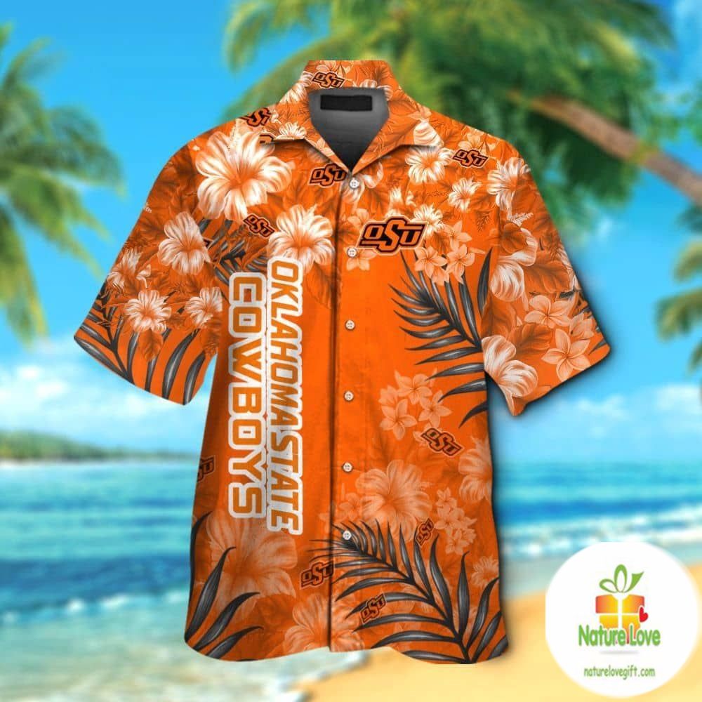 Oklahoma State Cowboys Hawaiian Tropical Short Sleeve - Adult & Kids T-Shirts, Sweatshirts & Hoodies apparel design preview 1