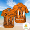 Oklahoma State Cowboys Hawaiian Tropical Aloha Button - Adult & Kids T-Shirts, Sweatshirts & Hoodies apparel design preview 1