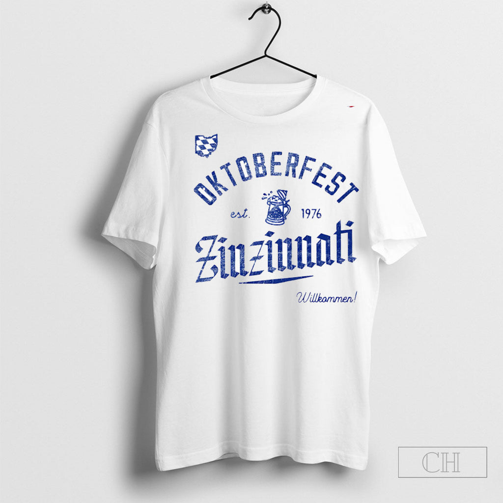 Oktoberfest Zinzinnati Willkommen - Adult & Kids T-Shirts, Sweatshirts & Hoodies apparel design preview 1