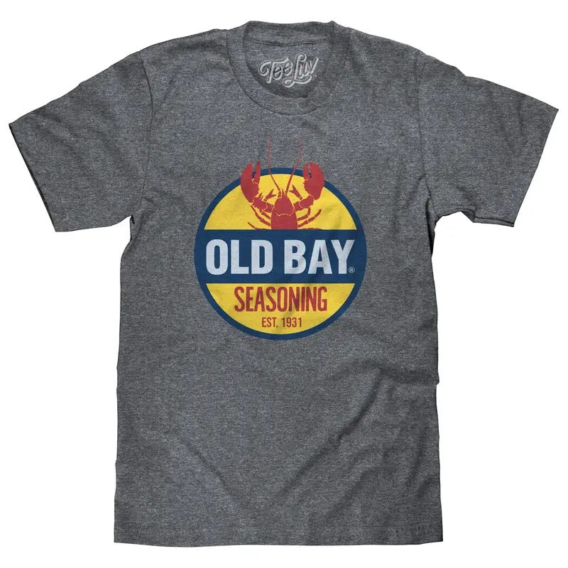 Old Bay Seasoning Lobster Logo Gray - Adult & Kids T-Shirts, Sweatshirts & Hoodies apparel design preview 1