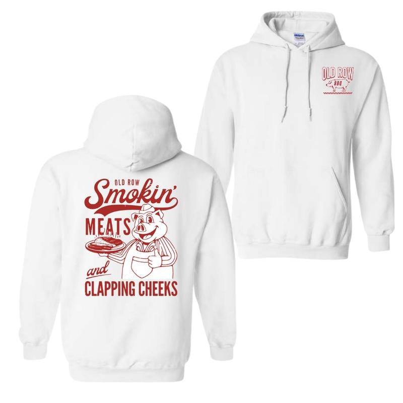 Old Row Smokin' Meats - Adult & Kids T-Shirts, Sweatshirts & Hoodies apparel design preview 1