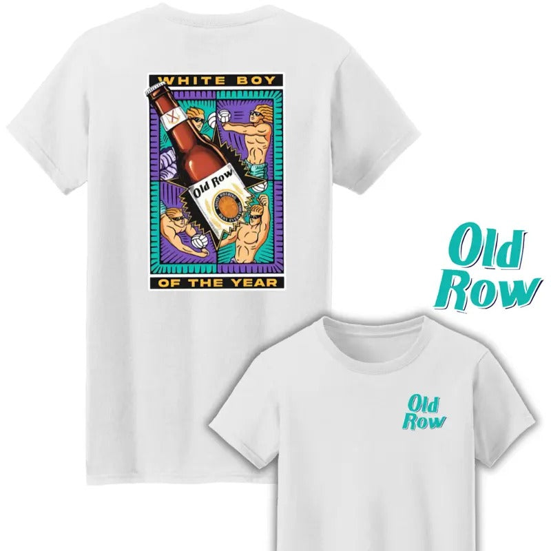Old Row White Boy Year Volleyball Two Sides Cotton - Adult & Kids T-Shirts, Sweatshirts & Hoodies apparel design preview 1