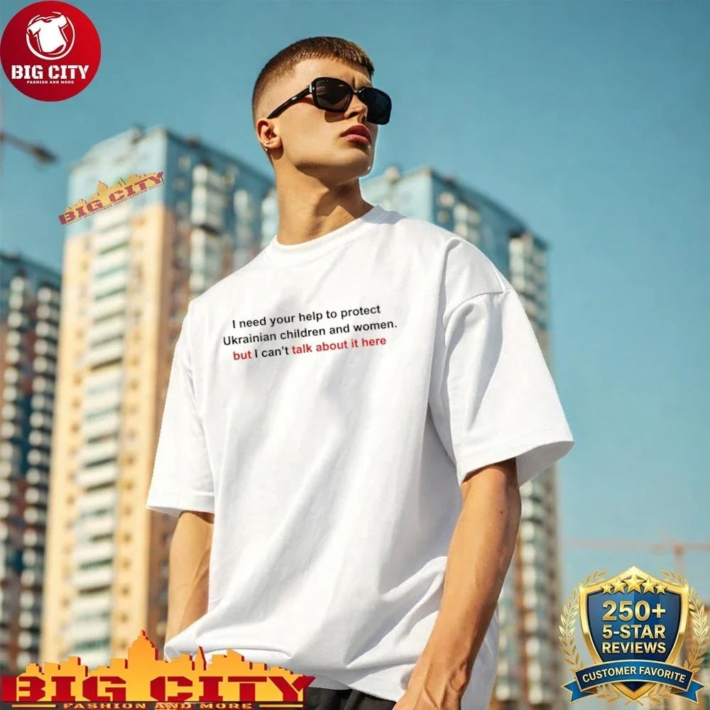 Oleksandra Oliynykova I Need Your Help To Protect - Adult & Kids T-Shirts, Sweatshirts & Hoodies apparel design preview 1