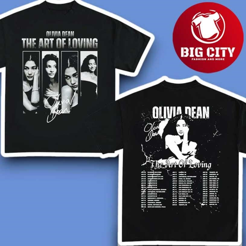 Olivia Dean The Art of Loving Tour 2026 Dates Two - Adult & Kids T-Shirts, Sweatshirts & Hoodies apparel design preview 1