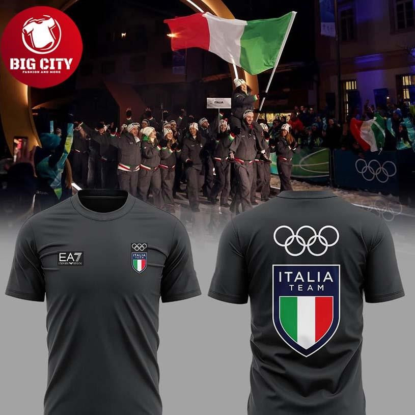Olympic Winter 2026 Milano Cortina Team Italy Proud - Adult & Kids T-Shirts, Sweatshirts & Hoodies apparel design preview 1
