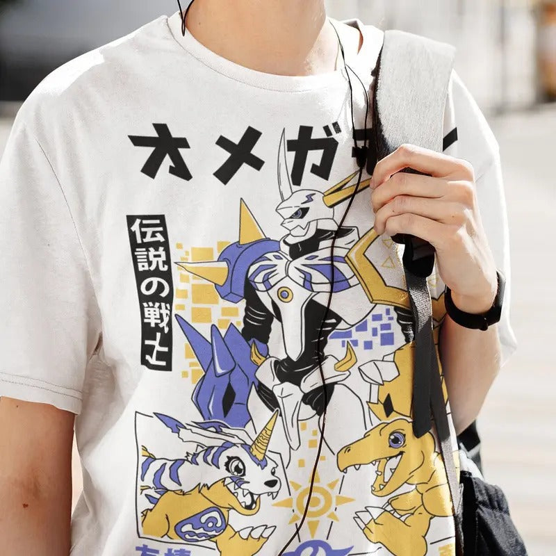 Omnimon Digimon Adventure Guilmon Anime All Size - Adult & Kids T-Shirts, Sweatshirts & Hoodies apparel design preview 1