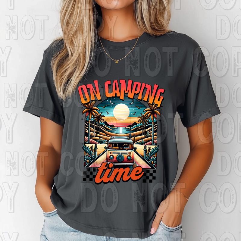Camping Time DTF Transfers THIS IS NOT - Adult & Kids T-Shirts, Sweatshirts & Hoodies apparel design preview 1