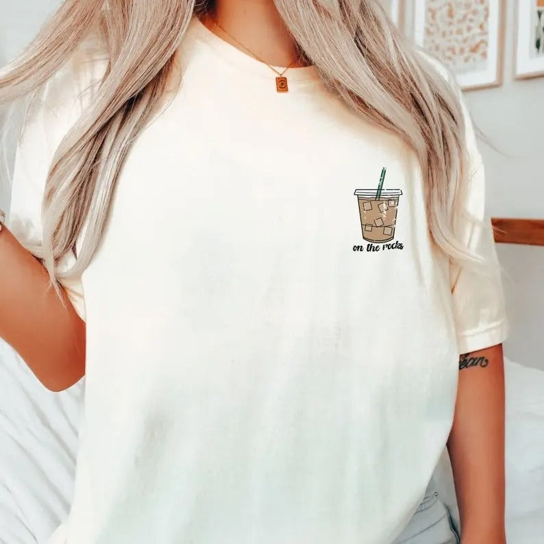 Rocks Iced Coffee Weather Comfort Colors Retro Her - Adult & Kids T-Shirts, Sweatshirts & Hoodies apparel design preview 1