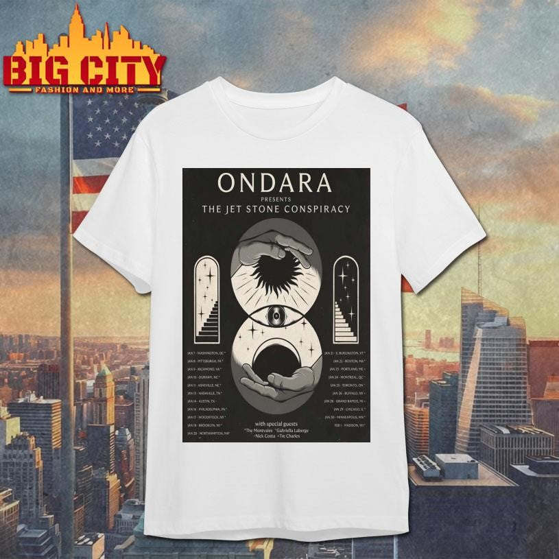 Ondara US And Canada 2026 Tour Poster - Adult & Kids T-Shirts, Sweatshirts & Hoodies apparel design preview 1